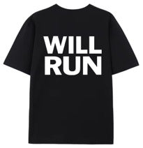 “WILL RUN” short sleeve shirt